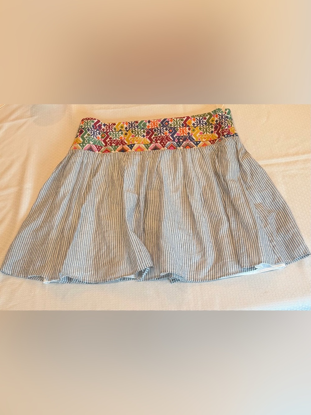 Boho Inspired Embroidered Waist Band Skirt.